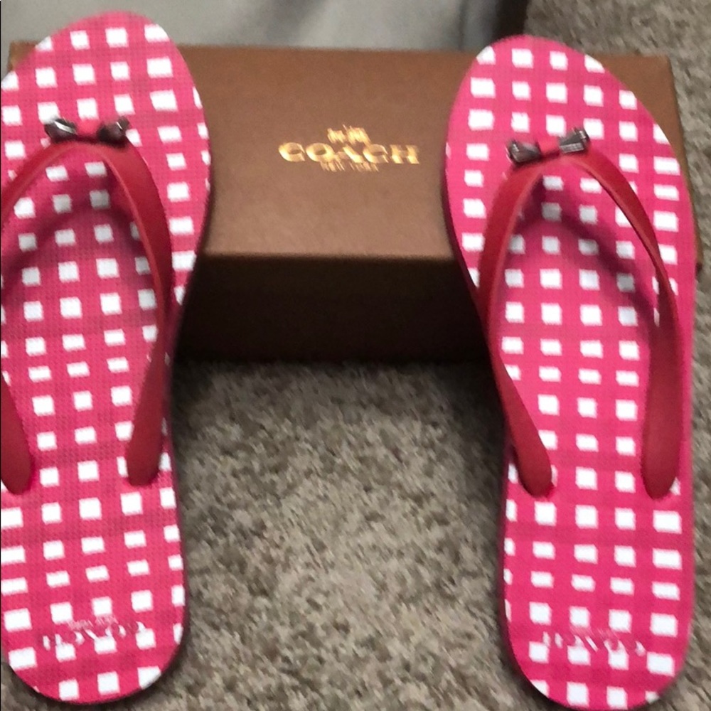 Coach sandals.